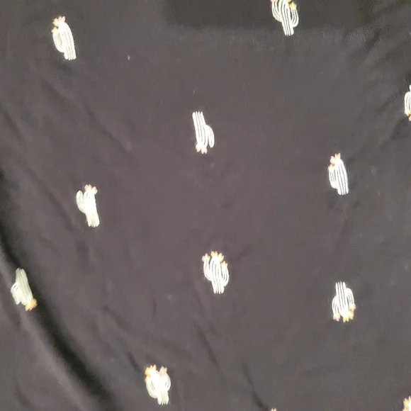 Sonoma Goods for Life Tank Top Swing Dress women's size Medium cactus graphic - Picture 5 of 8